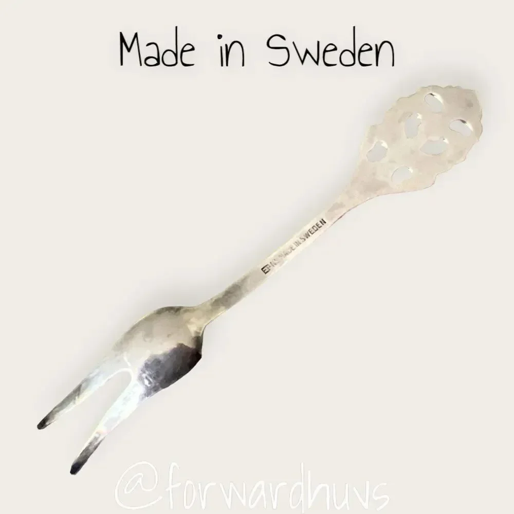 Bundle Sale 3 for $15 | Vintage Mini 2 Prong Fork | EPNS | Sweden Made